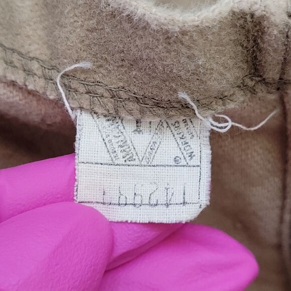 Vintage 70s MOD Hippie Jacket Womens Large 22x26 Beige - Picture 8 of 13